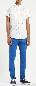 Bright Skinny Pants White Shirt bright skinny pants white shirt