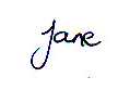 Jane's signature