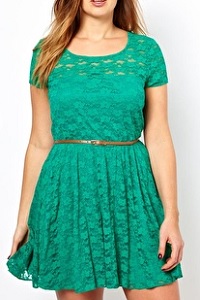 lace skater dress