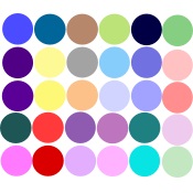 cool muted and light colours