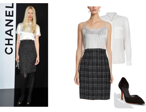 styling ideas for classic chanel pencil skirt