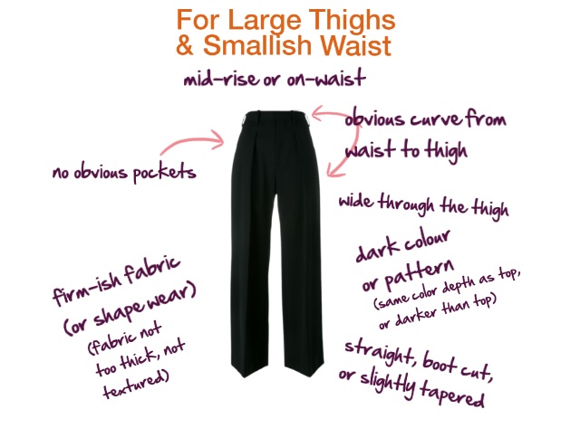 trousers for large thighs and smallish waist