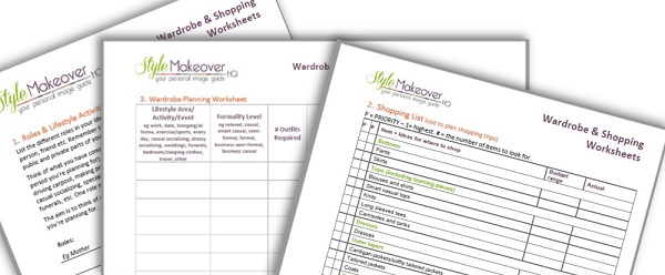 wardrobe planning worksheets