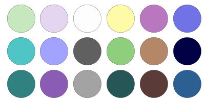 examples of cool muted colors