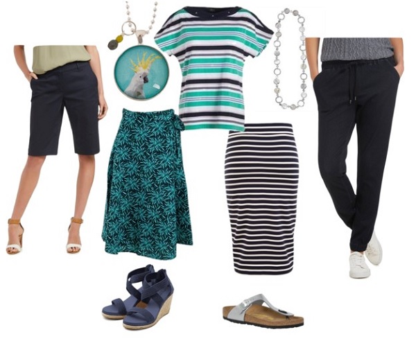 current styling ideas for striped tee