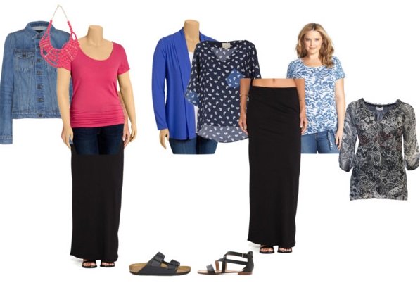 more long skirt styling if overweight and short