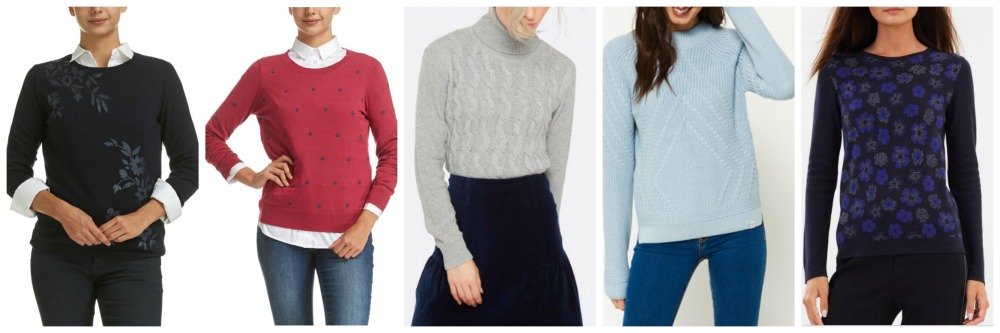 patterned jumpers for inverted triangle shape