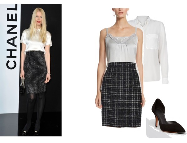 Styling ideas for classic Chanel pencil skirt