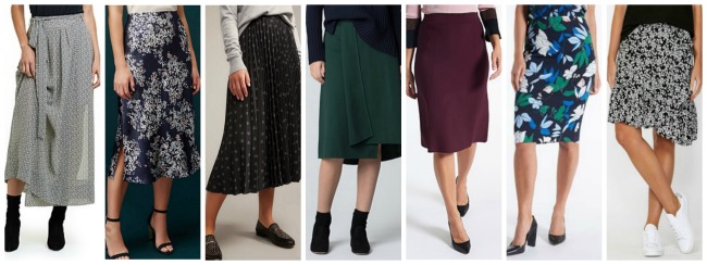 autumn winter fashion trends 2018 Australia & NZ skirts