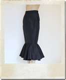 Long fishtail skirt